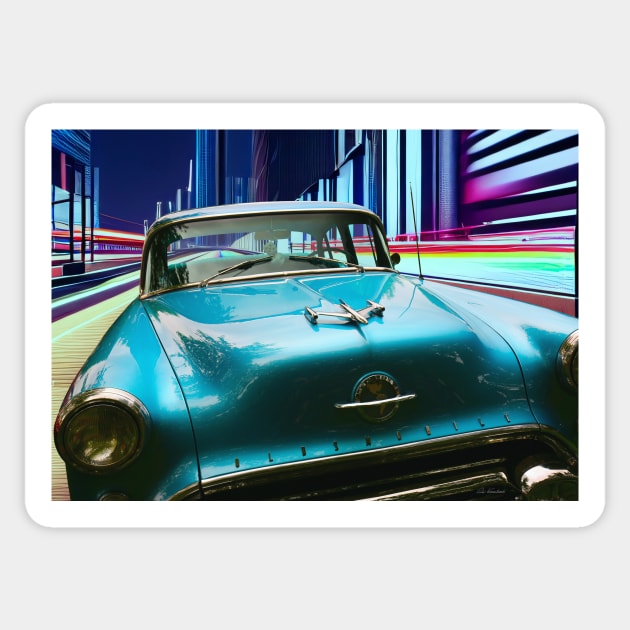 1954 Oldsmobile 88 classic car Sticker by Kraaibeek